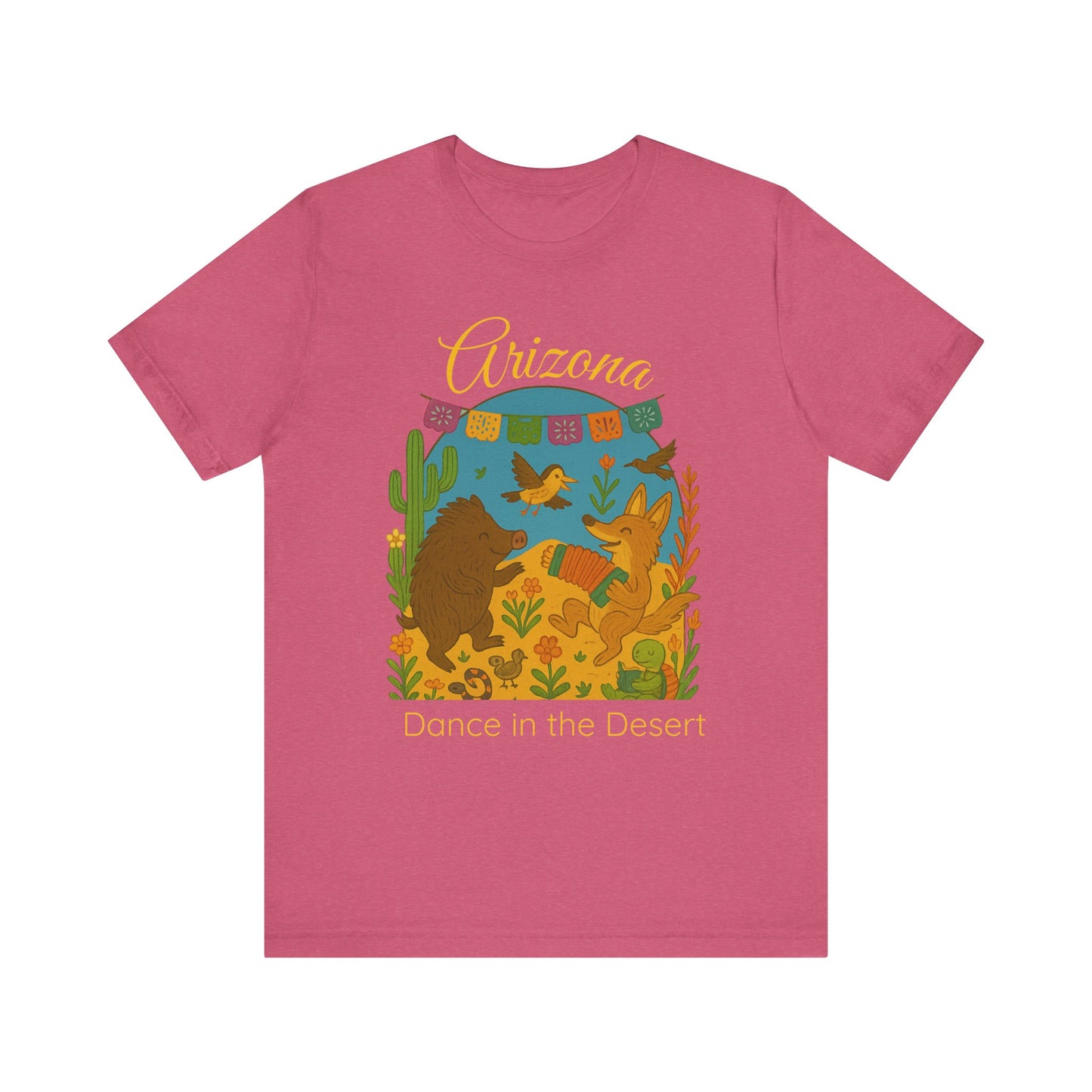 Arizona Dance in the Desert Tee, Unisex Short Sleeve Shirt, Summer Fashion, Western Style, Travel Souvenir, Nature Lover Gift