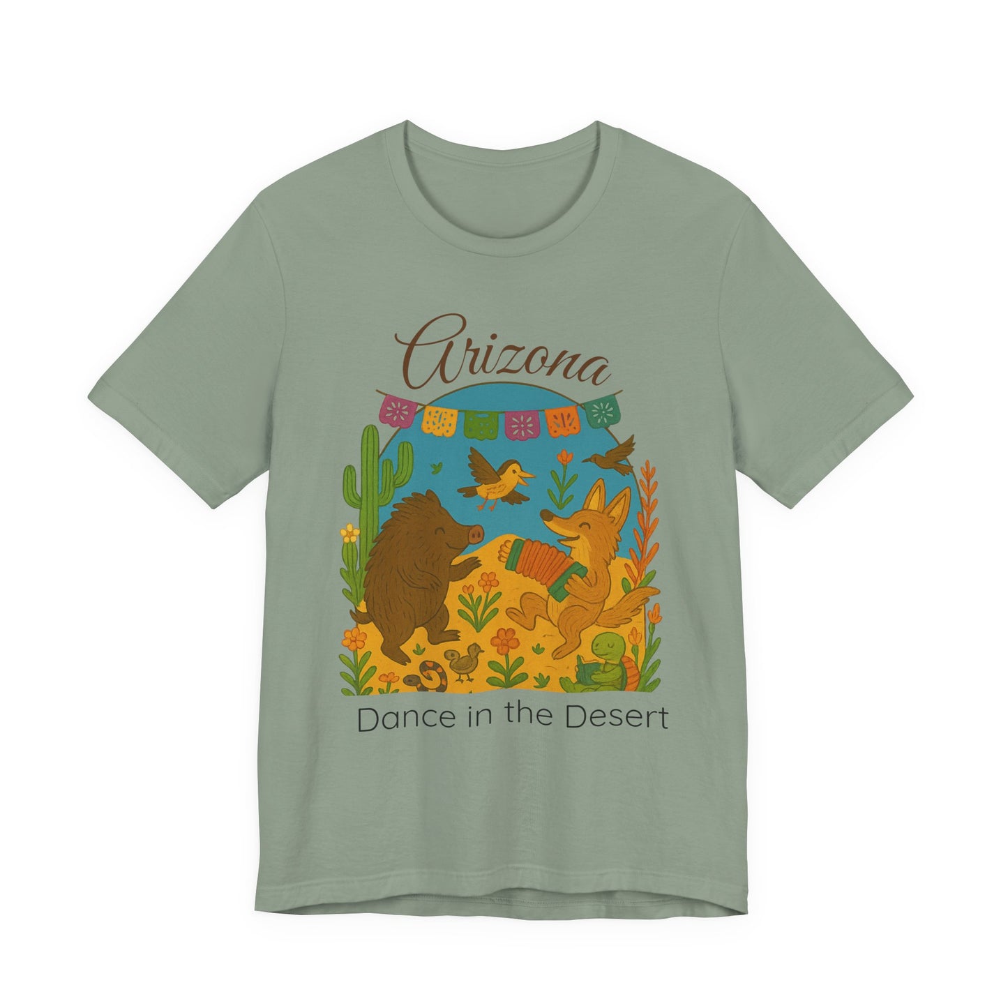 Arizona Dance in the Desert Tee, Unisex Short Sleeve Shirt, Summer Fashion, Western Style, Travel Souvenir, Nature Lover Gift