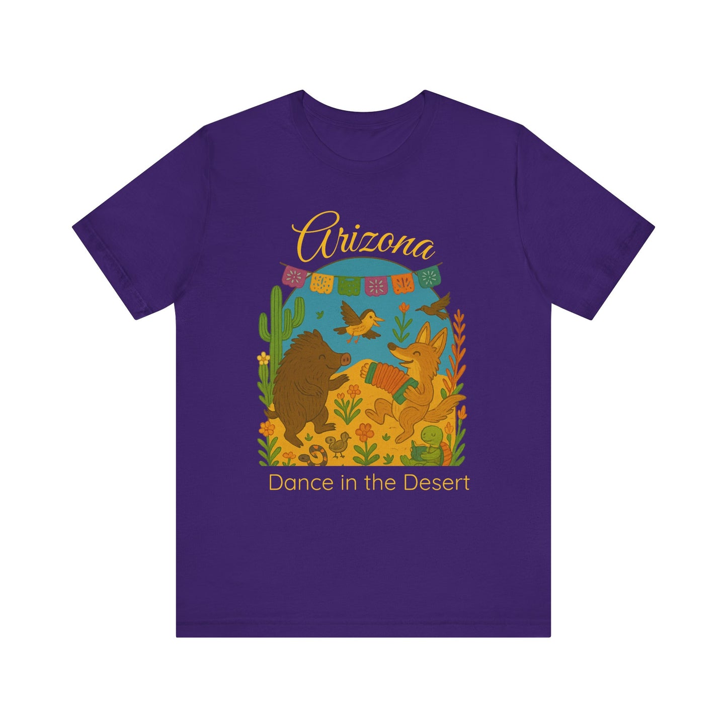 Arizona Dance in the Desert Tee, Unisex Short Sleeve Shirt, Summer Fashion, Western Style, Travel Souvenir, Nature Lover Gift