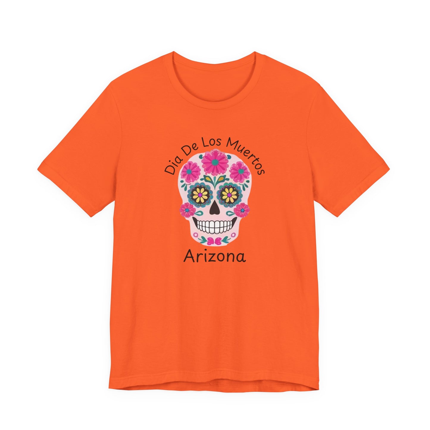 Dia de Los Muertos Sugar Skull Tee, Unisex Graphic T-Shirt for Celebrations, Halloween Shirt, Mexico Culture Apparel, Personalized Gift