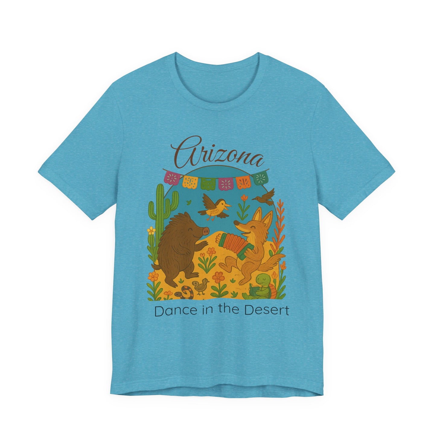Arizona Dance in the Desert Tee, Unisex Short Sleeve Shirt, Summer Fashion, Western Style, Travel Souvenir, Nature Lover Gift