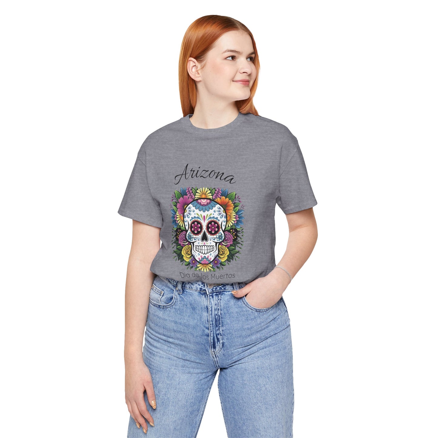 Day of the Dead Skull Tee - Perfect for Celebrations, Gifts, Festivals, Halloween, Cultural Events, Dia de los Muertos