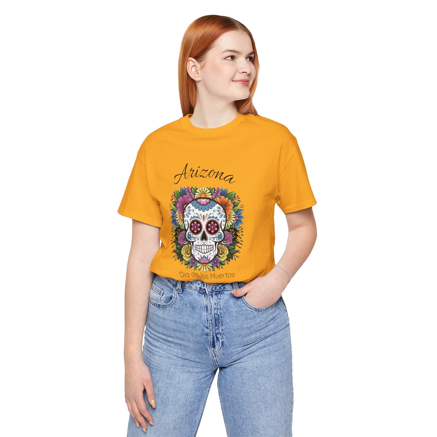 Day of the Dead Skull Tee - Perfect for Celebrations, Gifts, Festivals, Halloween, Cultural Events, Dia de los Muertos