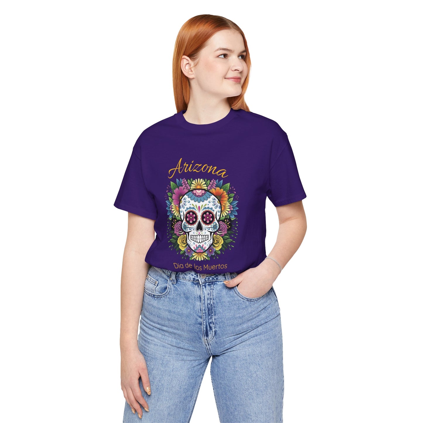Day of the Dead Skull Tee - Perfect for Celebrations, Gifts, Festivals, Halloween, Cultural Events, Dia de los Muertos