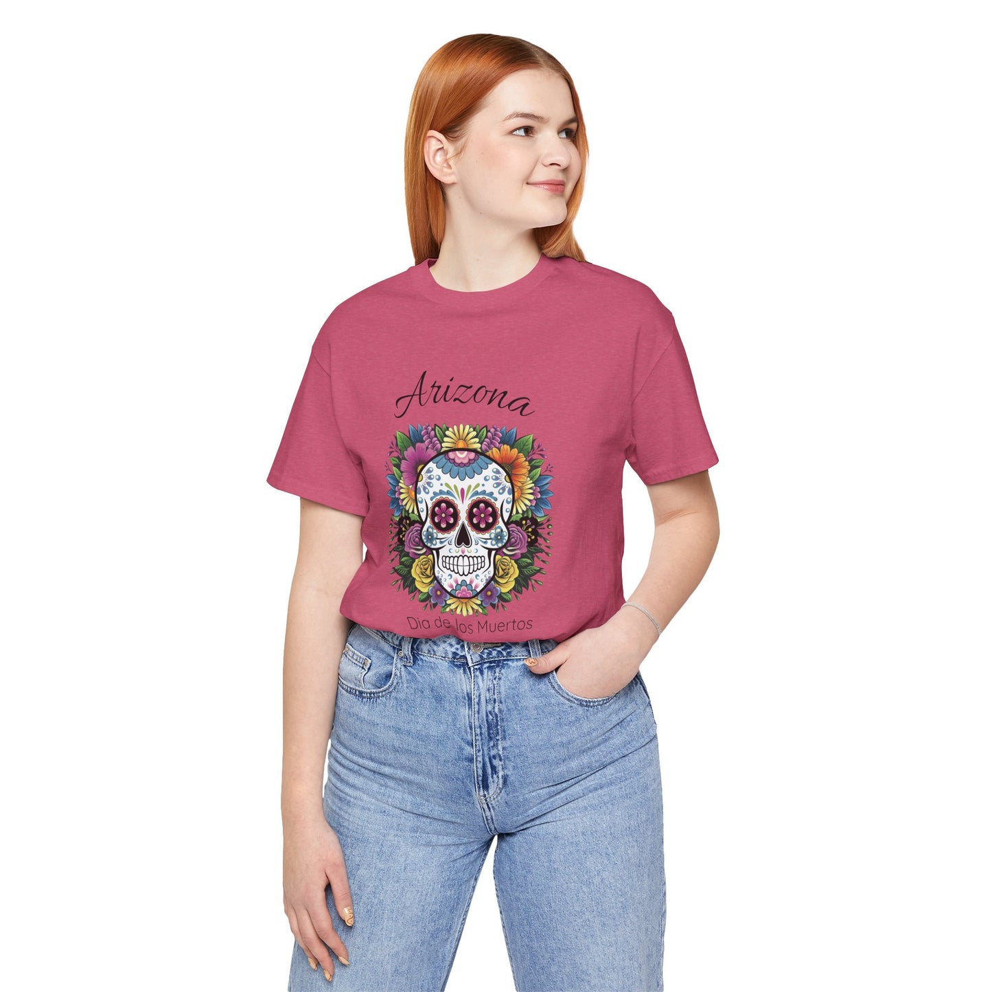 Day of the Dead Skull Tee - Perfect for Celebrations, Gifts, Festivals, Halloween, Cultural Events, Dia de los Muertos