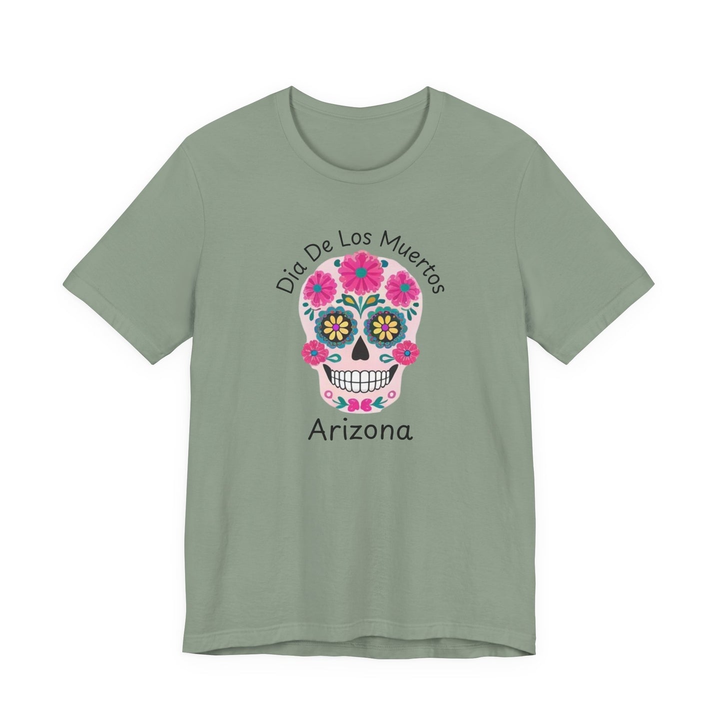 Dia de Los Muertos Sugar Skull Tee, Unisex Graphic T-Shirt for Celebrations, Halloween Shirt, Mexico Culture Apparel, Personalized Gift