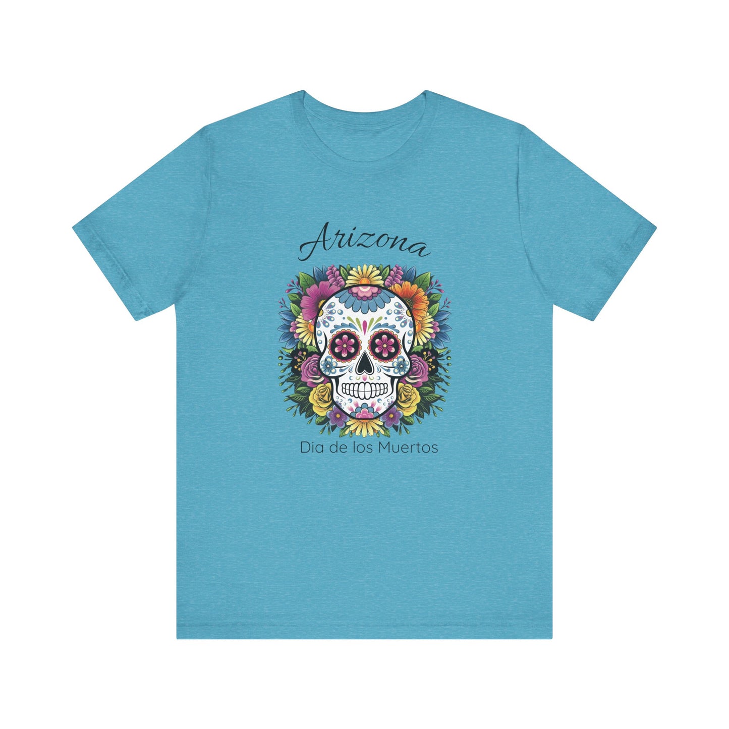 Day of the Dead Skull Tee - Perfect for Celebrations, Gifts, Festivals, Halloween, Cultural Events, Dia de los Muertos