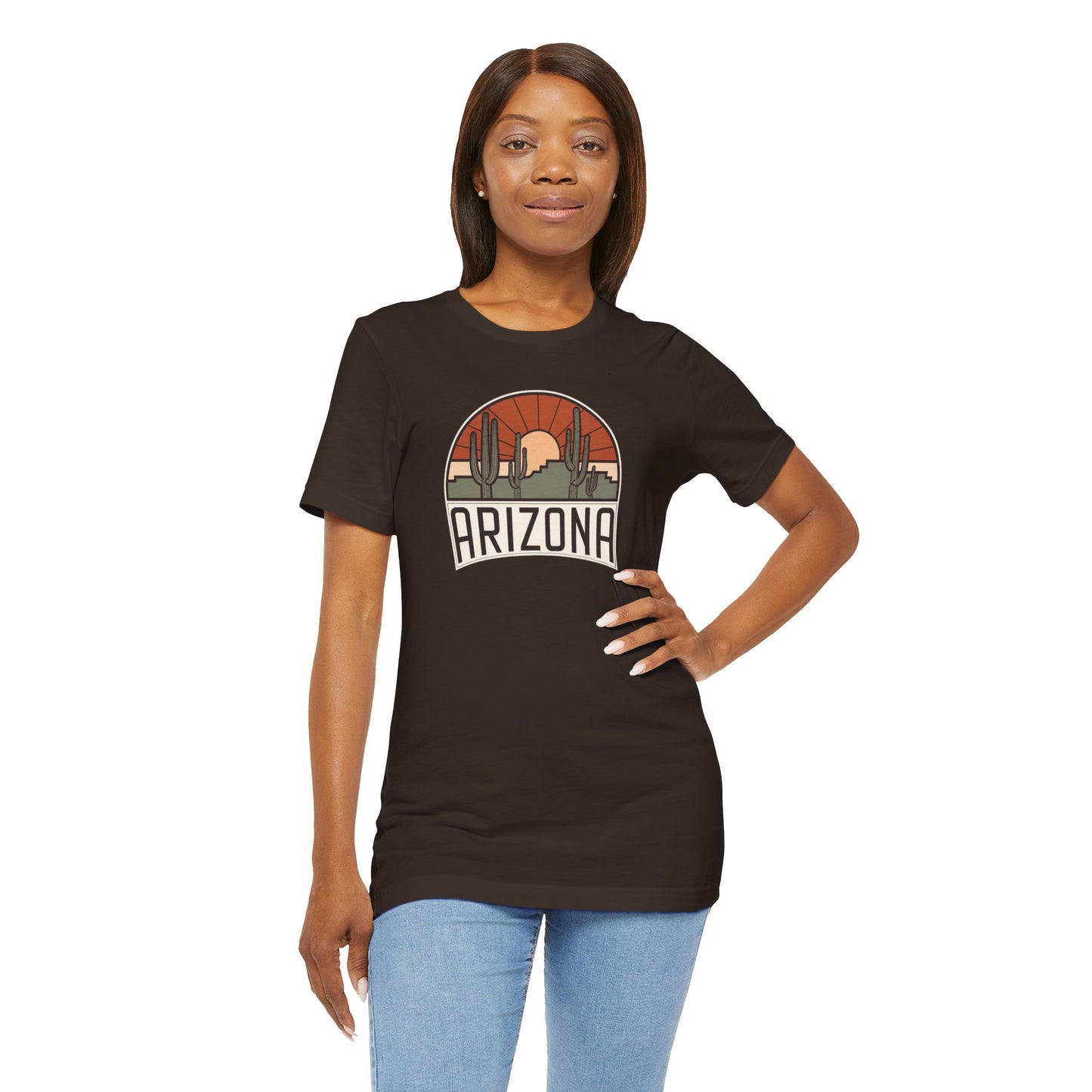 Vintage Saguaros Tee, Travel, Nature inspired, Arizona Cactus