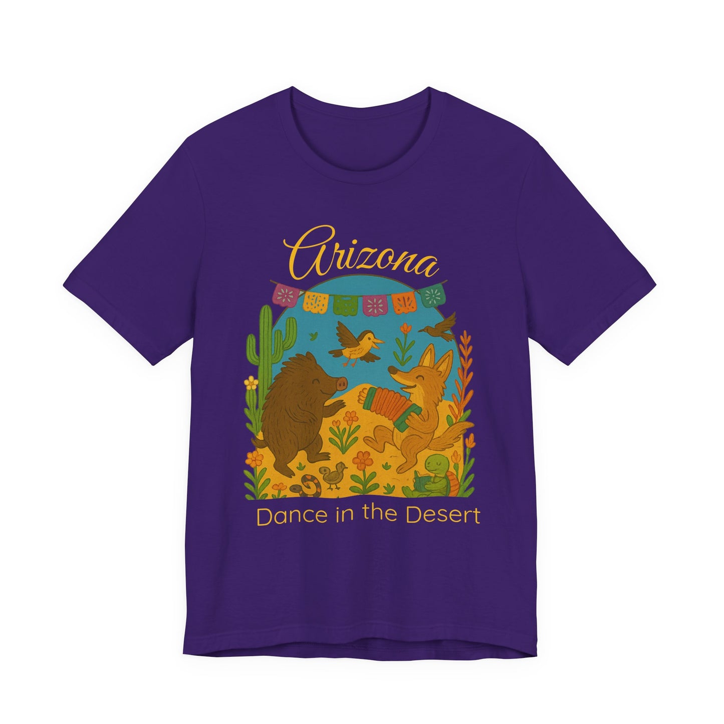 Arizona Dance in the Desert Tee, Unisex Short Sleeve Shirt, Summer Fashion, Western Style, Travel Souvenir, Nature Lover Gift