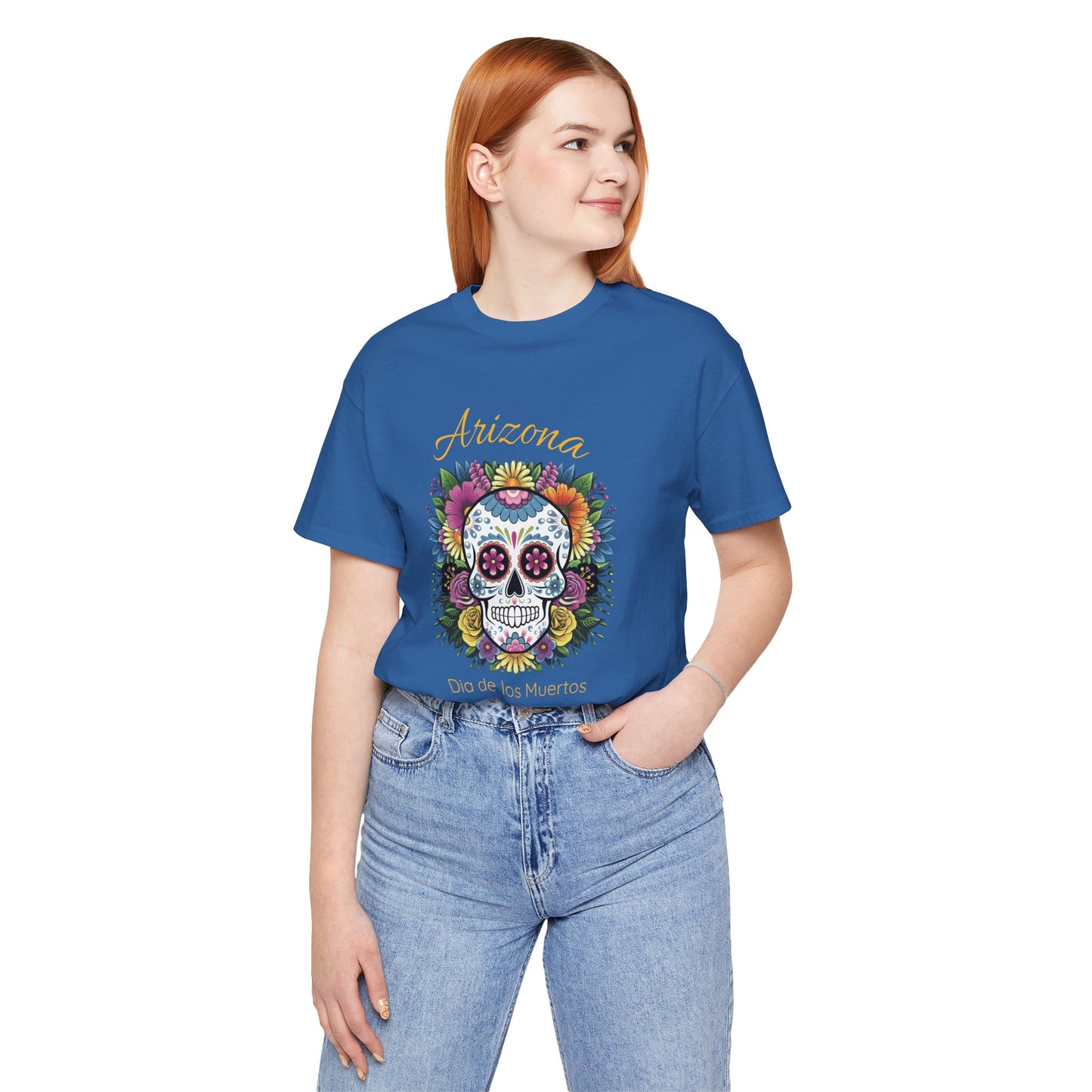 Day of the Dead Skull Tee - Perfect for Celebrations, Gifts, Festivals, Halloween, Cultural Events, Dia de los Muertos