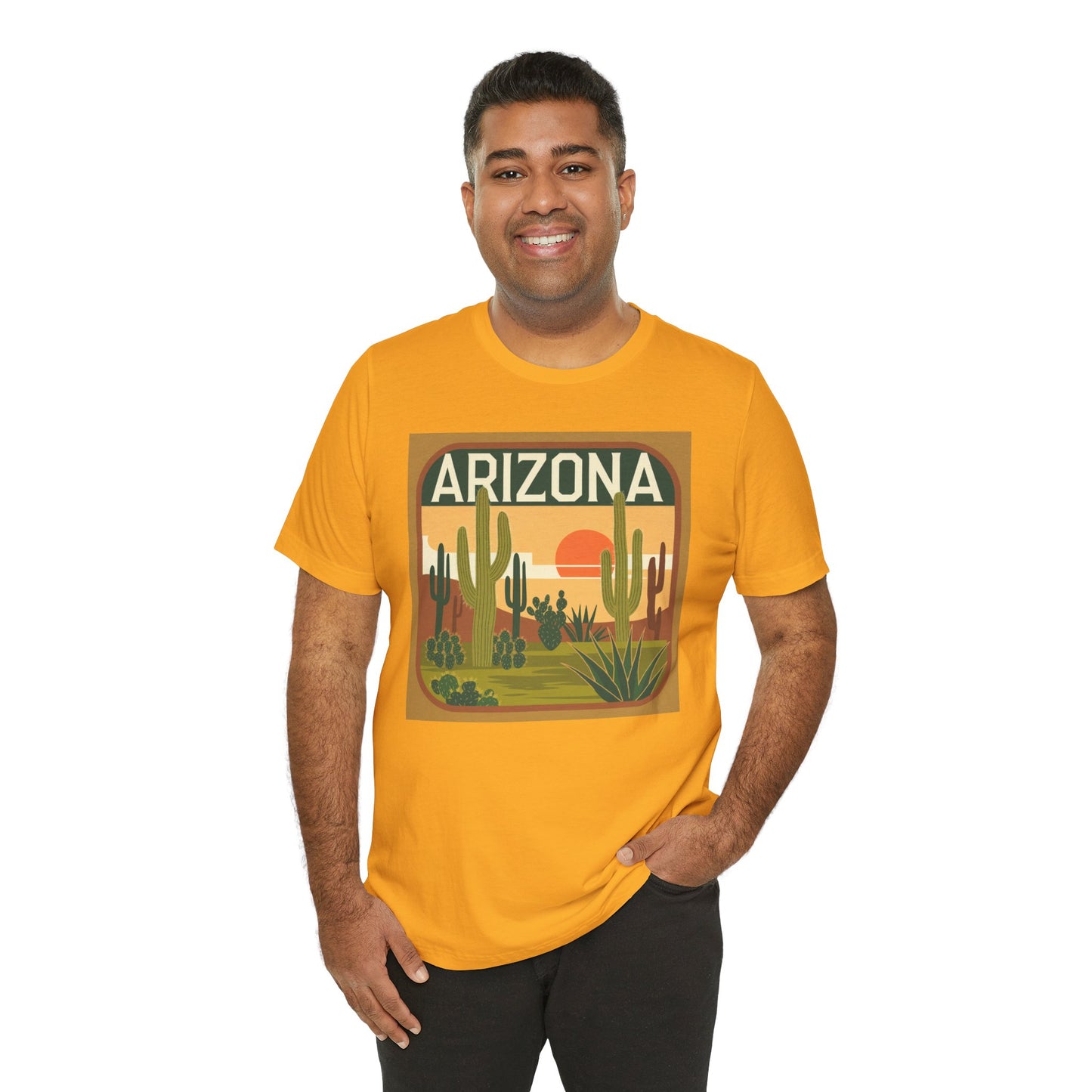 Arizona Sunset Graphic Tee | Casual Wear, Travel Souvenir, Vacation Shirt, Summer Apparel, Desert Nature Gift