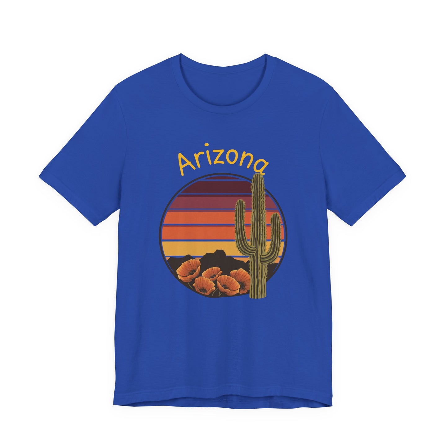 Arizona Sunset and Saguaro ,Desert Vibes Tee for Nature lovers