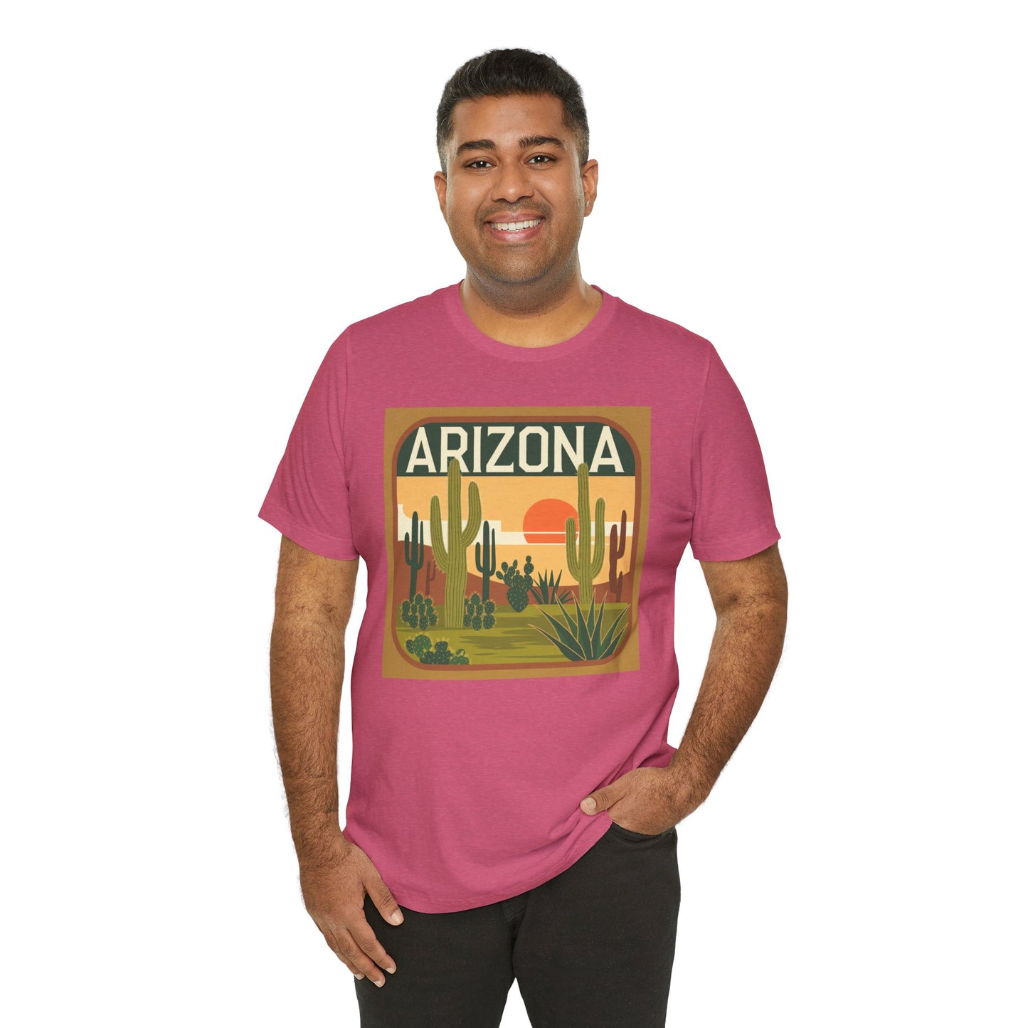 Arizona Sunset Graphic Tee | Casual Wear, Travel Souvenir, Vacation Shirt, Summer Apparel, Desert Nature Gift