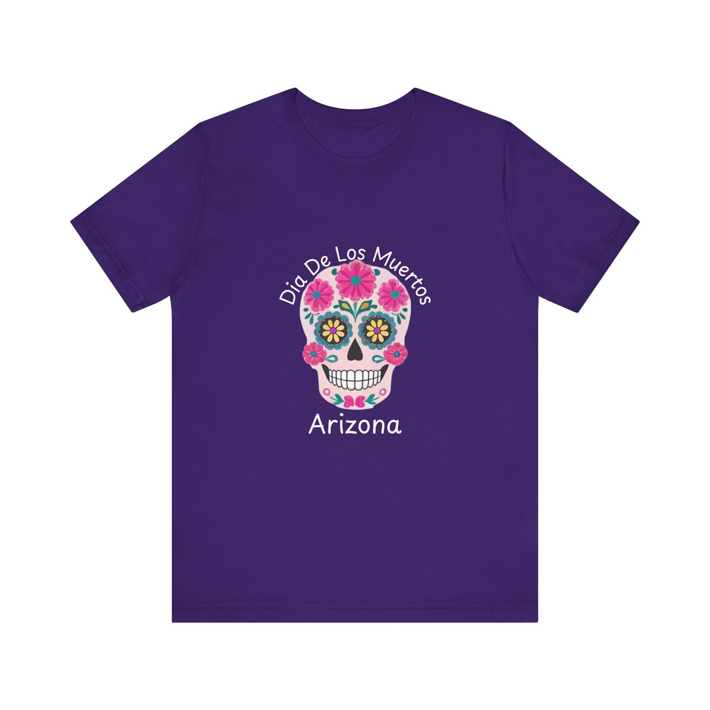 Dia de Los Muertos Sugar Skull Tee, Unisex Graphic T-Shirt for Celebrations, Halloween Shirt, Mexico Culture Apparel, Personalized Gift