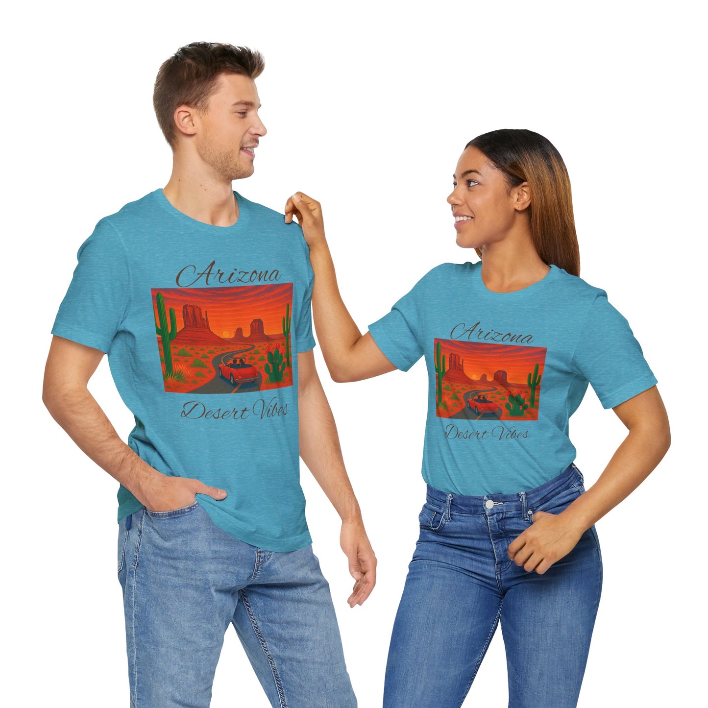 Arizona Desert Vibes Tee - Unisex Jersey Short Sleeve Tee, Vacation Shirt, Southwest Style T-Shirt, Travel Apparel, Gift for Nature Lovers