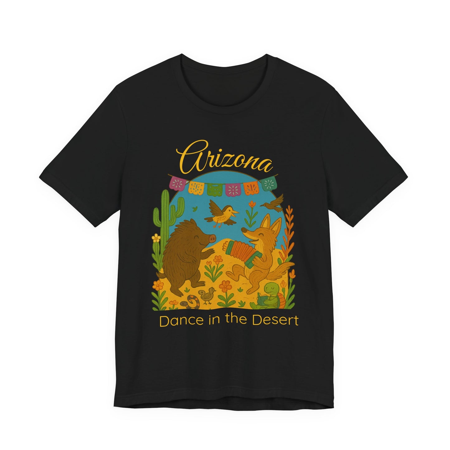 Arizona Dance in the Desert Tee, Unisex Short Sleeve Shirt, Summer Fashion, Western Style, Travel Souvenir, Nature Lover Gift