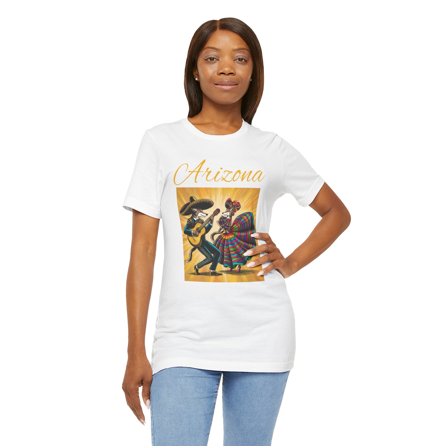 Arizona Fiesta Unisex Jersey Tee - Celebratory T-Shirt for Culture Lovers, Perfect for Parties, Gifts, Summer Festivals, and Day of the Dead