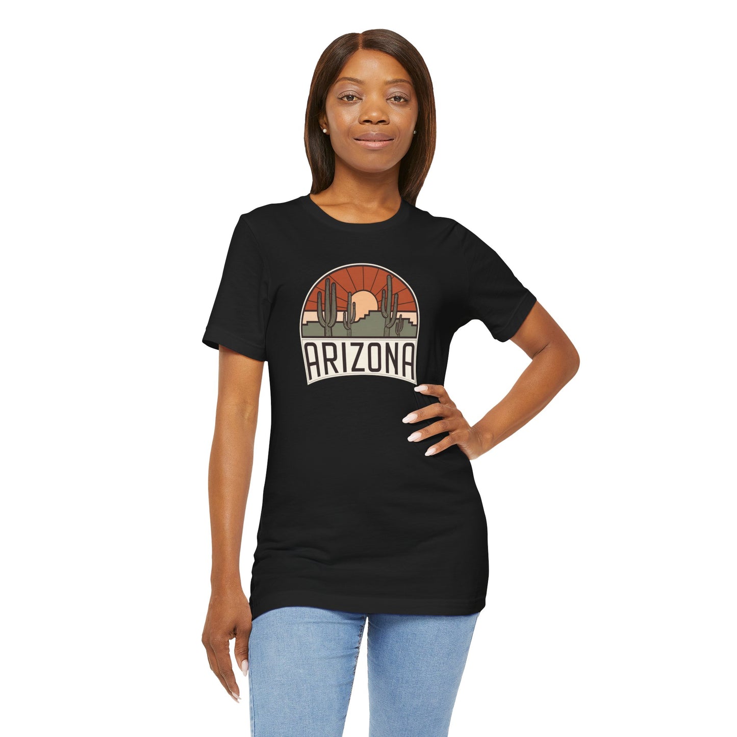 Vintage Saguaros Tee, Travel, Nature inspired, Arizona Cactus