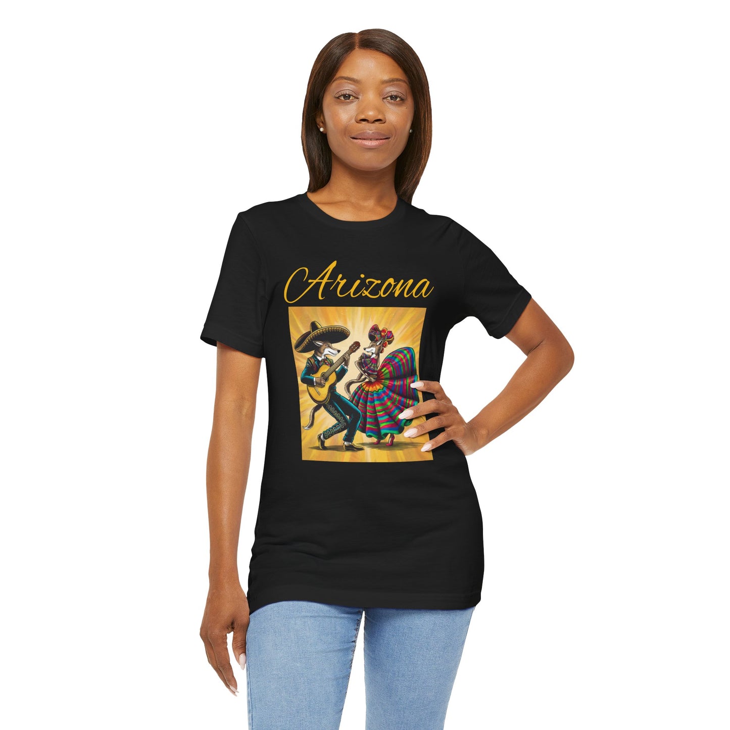 Arizona Fiesta Unisex Jersey Tee - Celebratory T-Shirt for Culture Lovers, Perfect for Parties, Gifts, Summer Festivals, and Day of the Dead