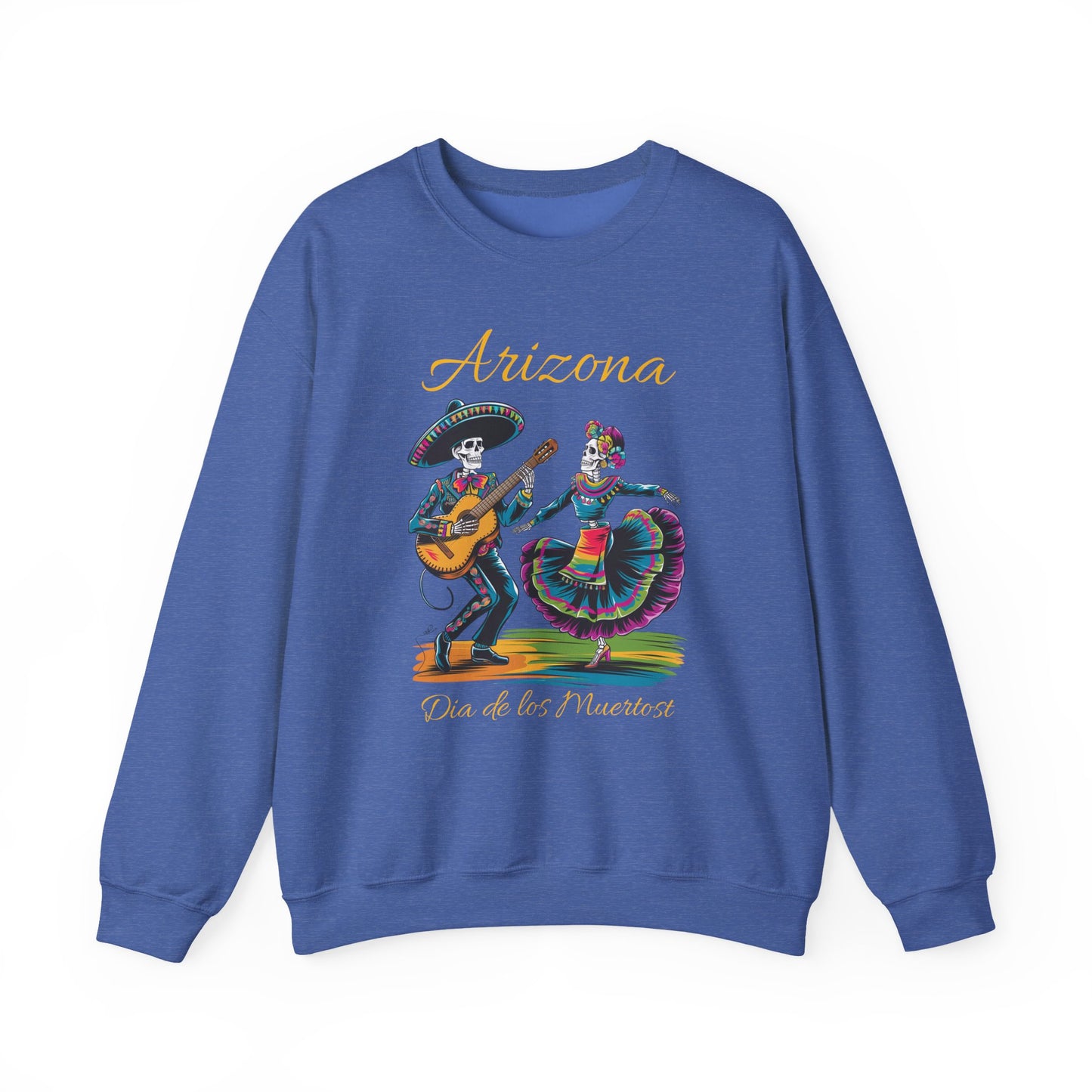 Arizona Día de los Muertos Sweatshirt, Cozy Crewneck, Unisex Apparel, Day of the Dead Gift, Fall Fashion Layer