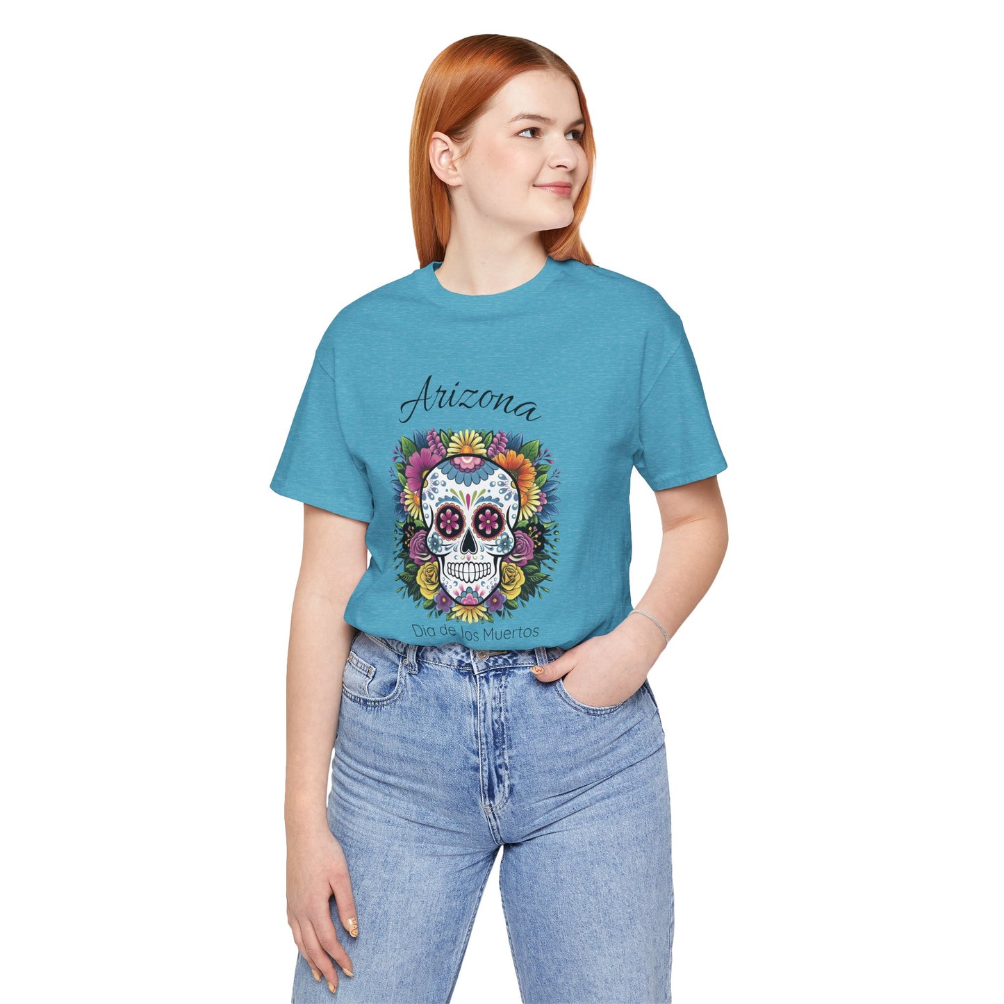 Day of the Dead Skull Tee - Perfect for Celebrations, Gifts, Festivals, Halloween, Cultural Events, Dia de los Muertos