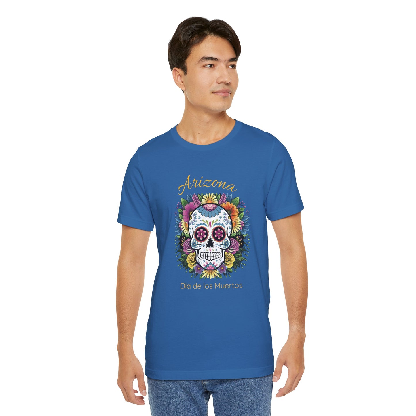 Day of the Dead Skull Tee - Perfect for Celebrations, Gifts, Festivals, Halloween, Cultural Events, Dia de los Muertos