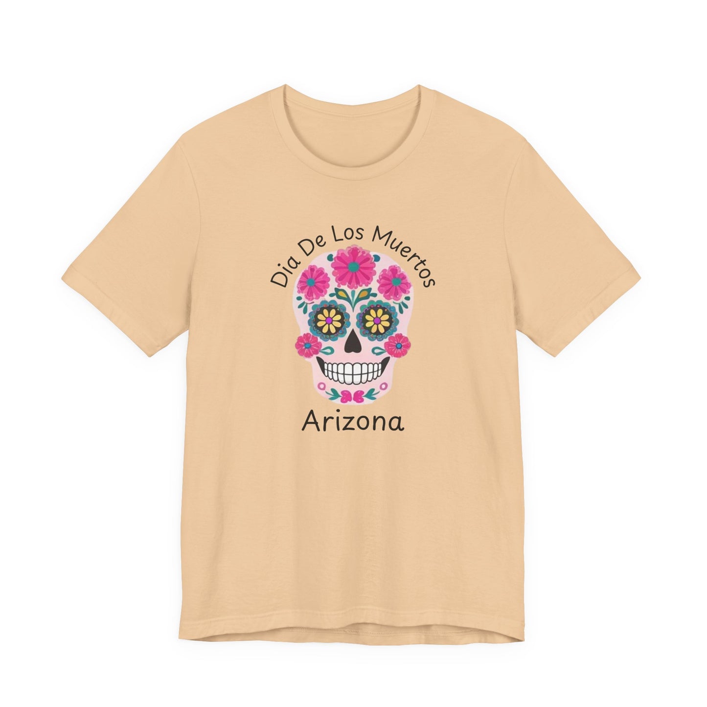 Dia de Los Muertos Sugar Skull Tee, Unisex Graphic T-Shirt for Celebrations, Halloween Shirt, Mexico Culture Apparel, Personalized Gift