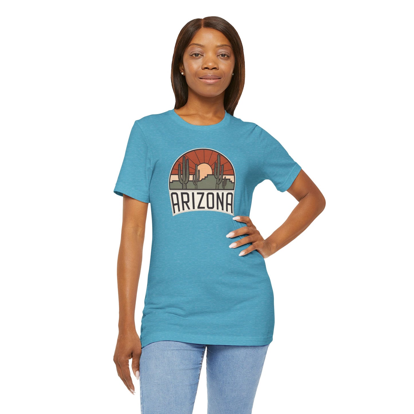 Vintage Saguaros Tee, Travel, Nature inspired, Arizona Cactus