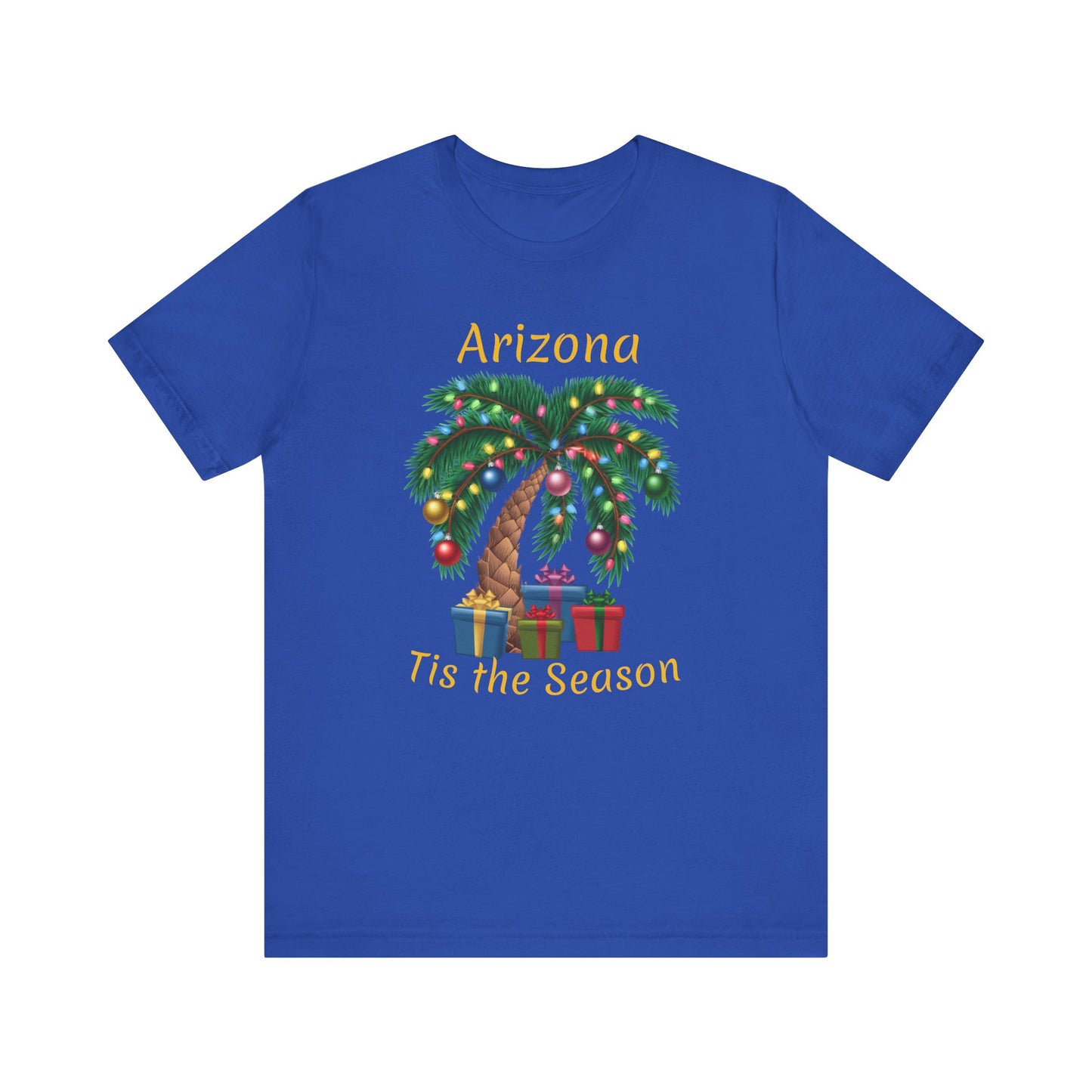 Arizona Holiday T-Shirt – "Tis the Season" Palm Tree  Holiday season Tee, Arizona souvenir