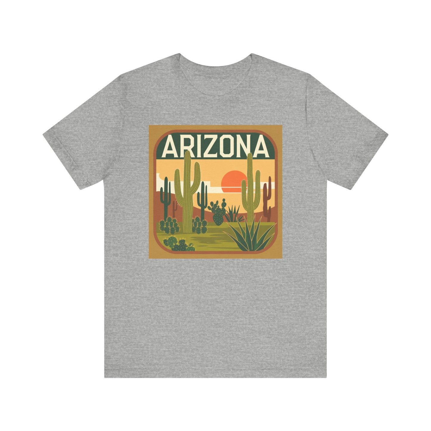 Arizona Sunset Graphic Tee | Casual Wear, Travel Souvenir, Vacation Shirt, Summer Apparel, Desert Nature Gift