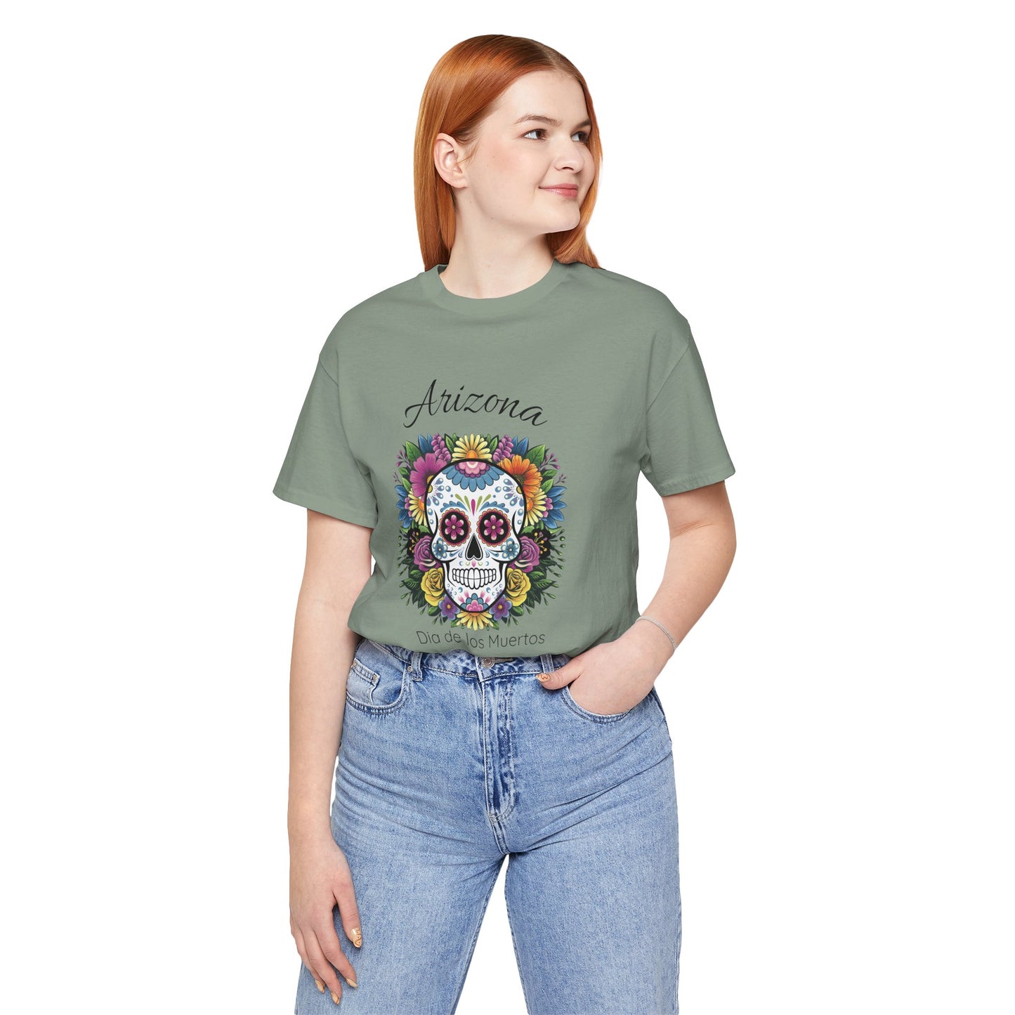 Day of the Dead Skull Tee - Perfect for Celebrations, Gifts, Festivals, Halloween, Cultural Events, Dia de los Muertos