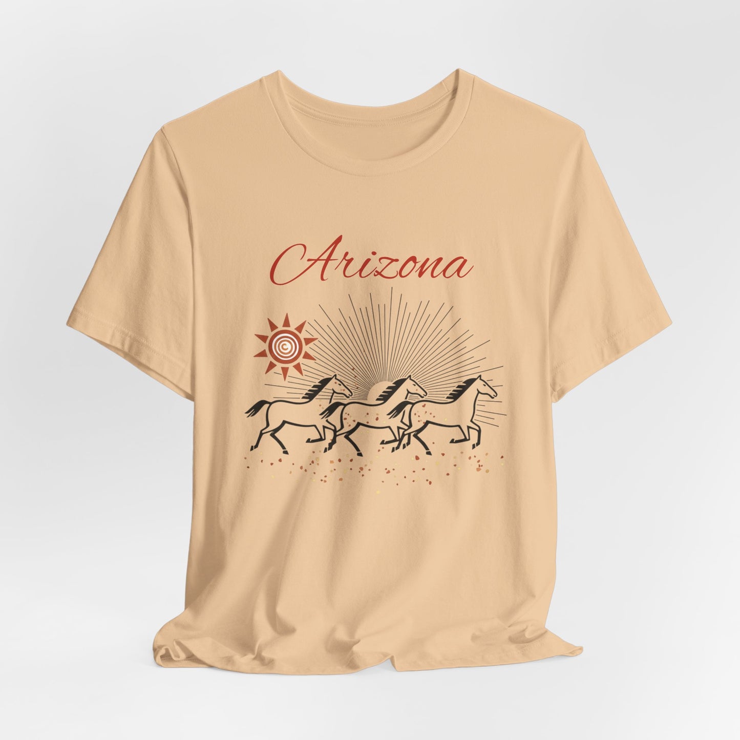 Arizona Wild Horses T‑Shirt — Desert Sun Graphic Tee