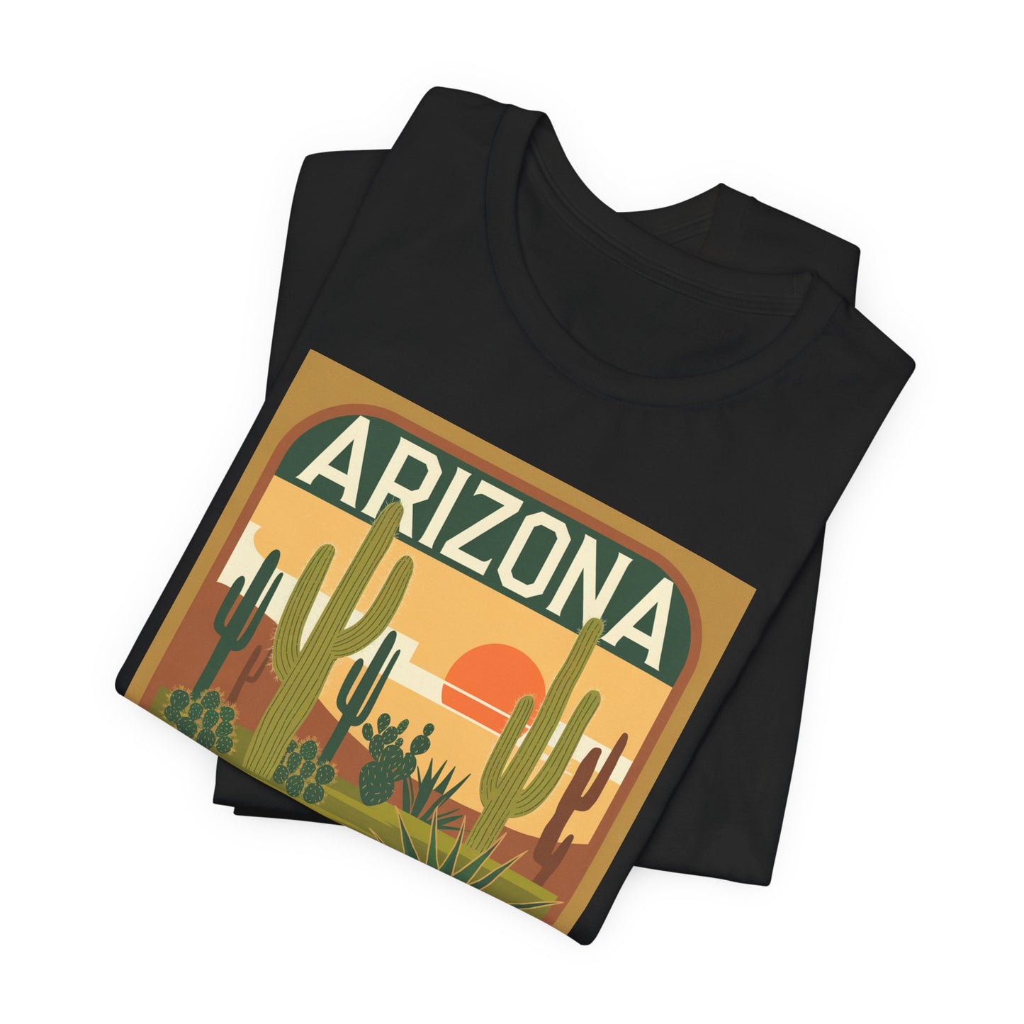 Arizona Sunset Graphic Tee | Casual Wear, Travel Souvenir, Vacation Shirt, Summer Apparel, Desert Nature Gift