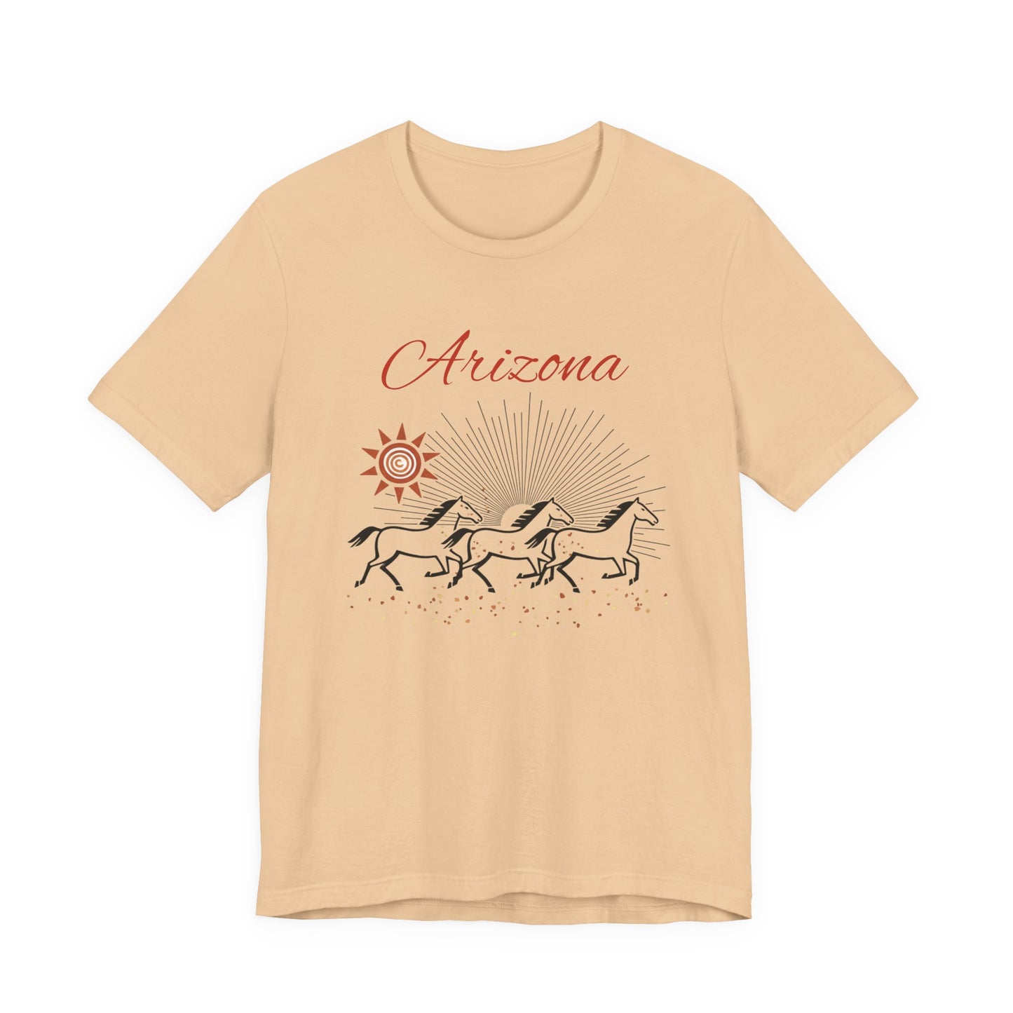 Arizona Wild Horses T‑Shirt — Desert Sun Graphic Tee