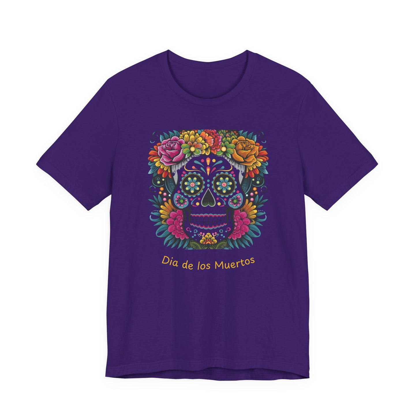 Dia de los Muertos Skull Tee - Unisex Jersey Short Sleeve Shirt, Day of the Dead Gift, Halloween Shirt, Festive Apparel, Colorful [...]
