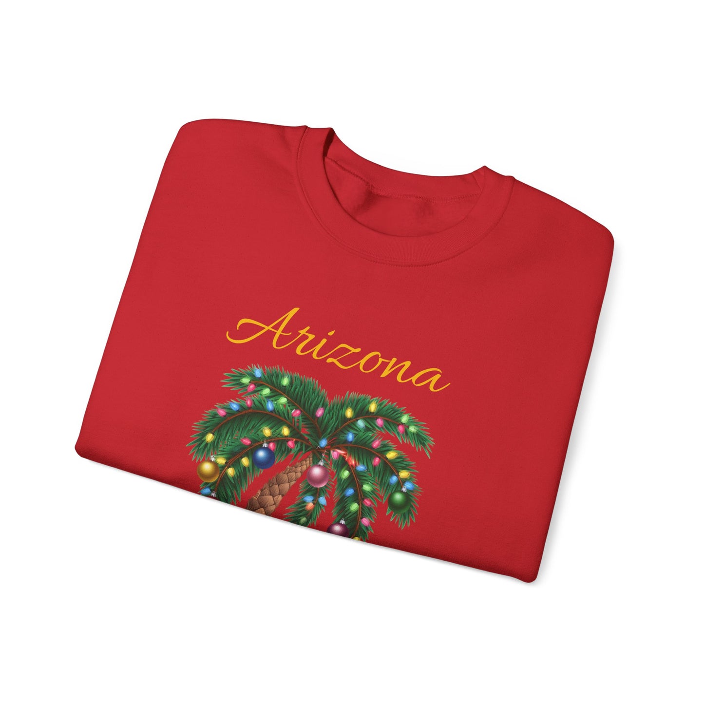 Arizona Christmas Palm Sweatshirt — "Tis the Season" with Presents