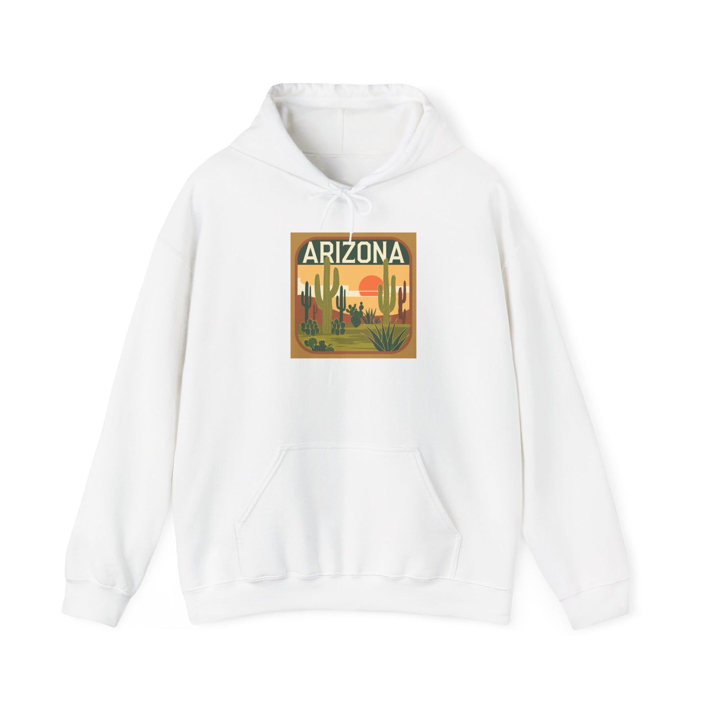 Desert Sunset Arizona Hoodie, Cozy Sweatshirt, Gift for Travelers, Unisex Hooded Pullover, Vintage Style Arizona Apparel, Nature Lover [...]