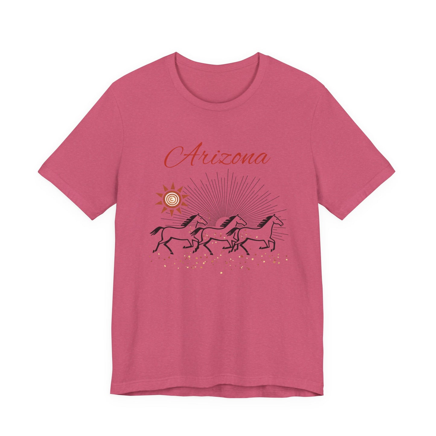 Arizona Wild Horses T‑Shirt — Desert Sun Graphic Tee