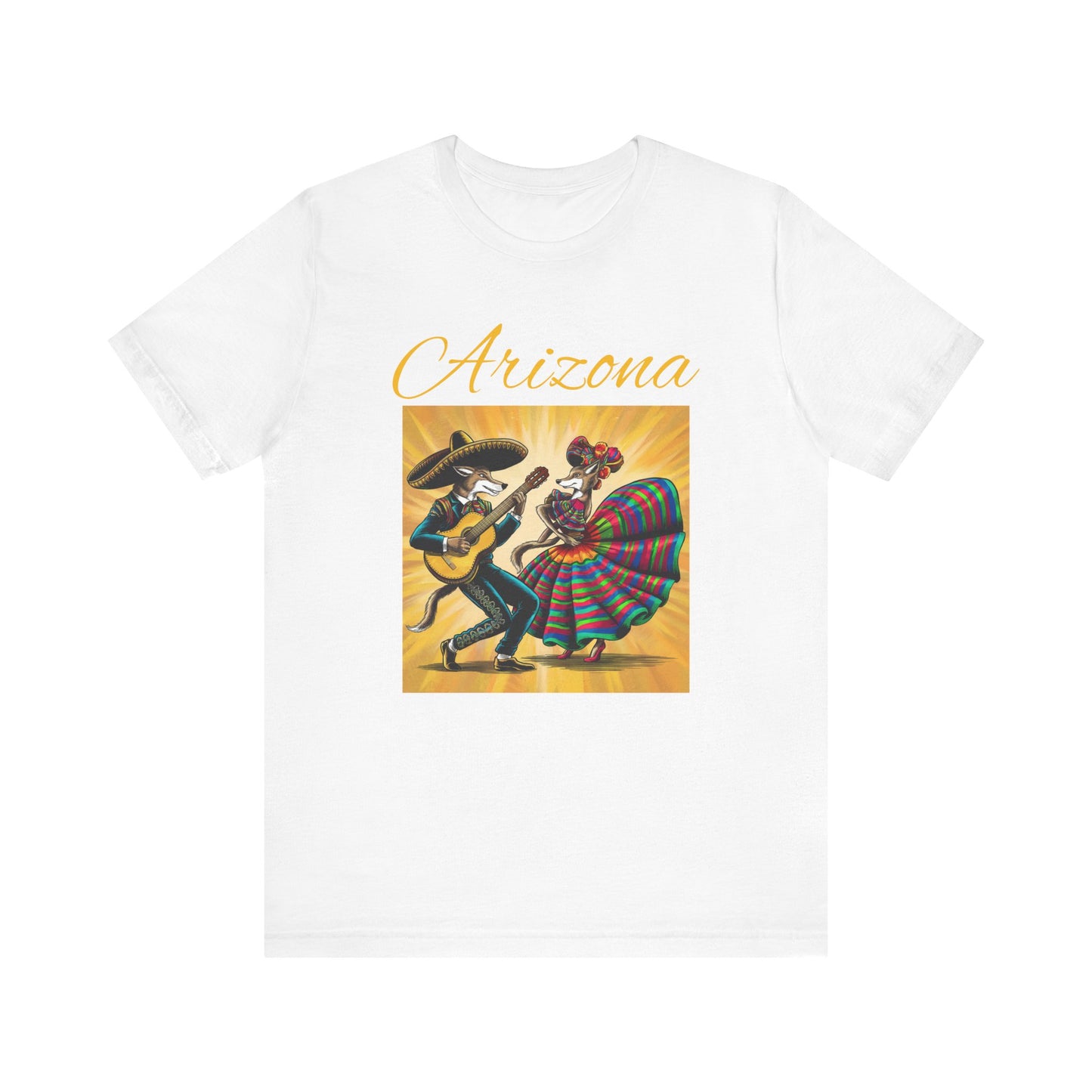 Arizona Fiesta Unisex Jersey Tee - Celebratory T-Shirt for Culture Lovers, Perfect for Parties, Gifts, Summer Festivals, and Day of the Dead