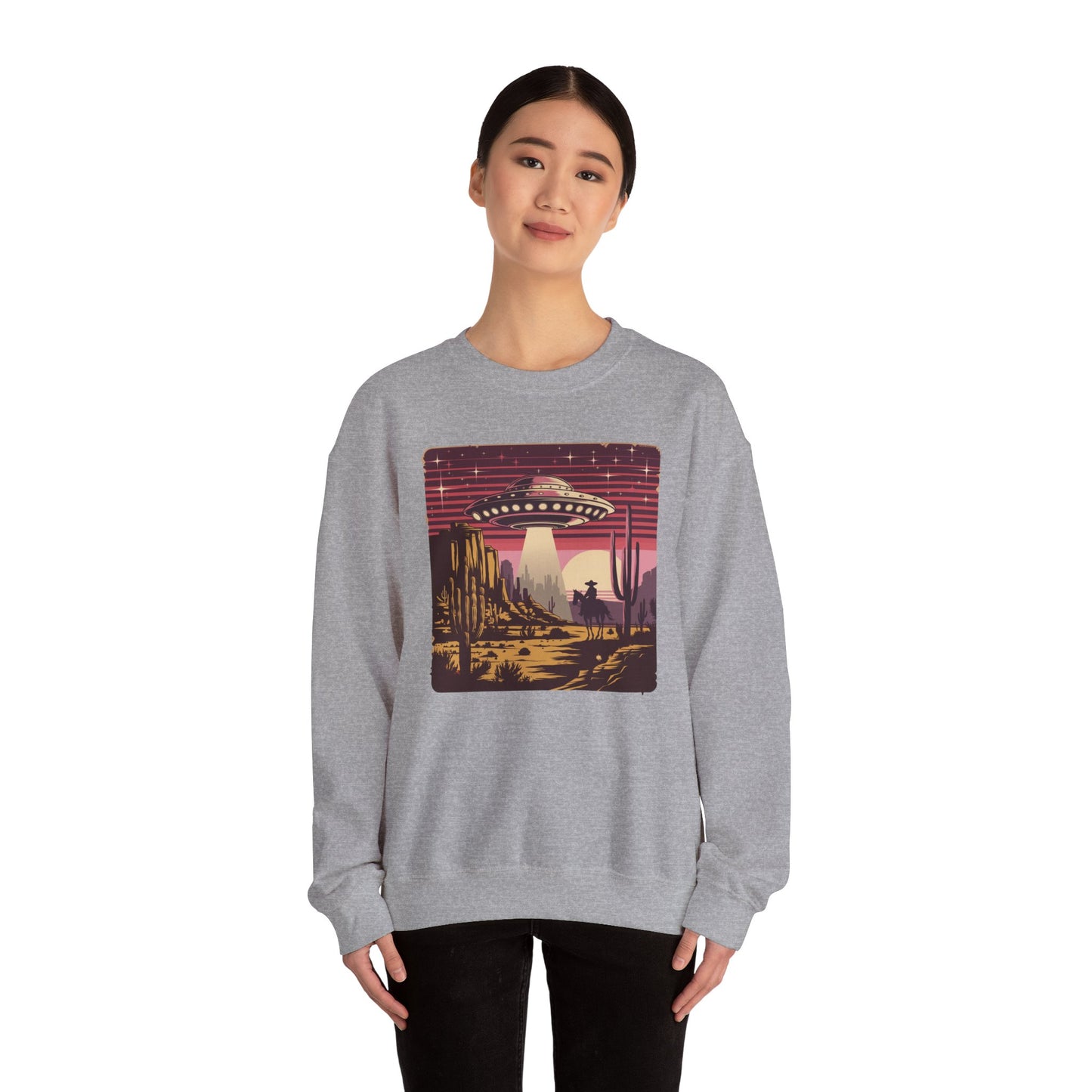 Cosmic Encounter in the Desert Sweatshirt - Unisex Heavy Blend™ Crewneck