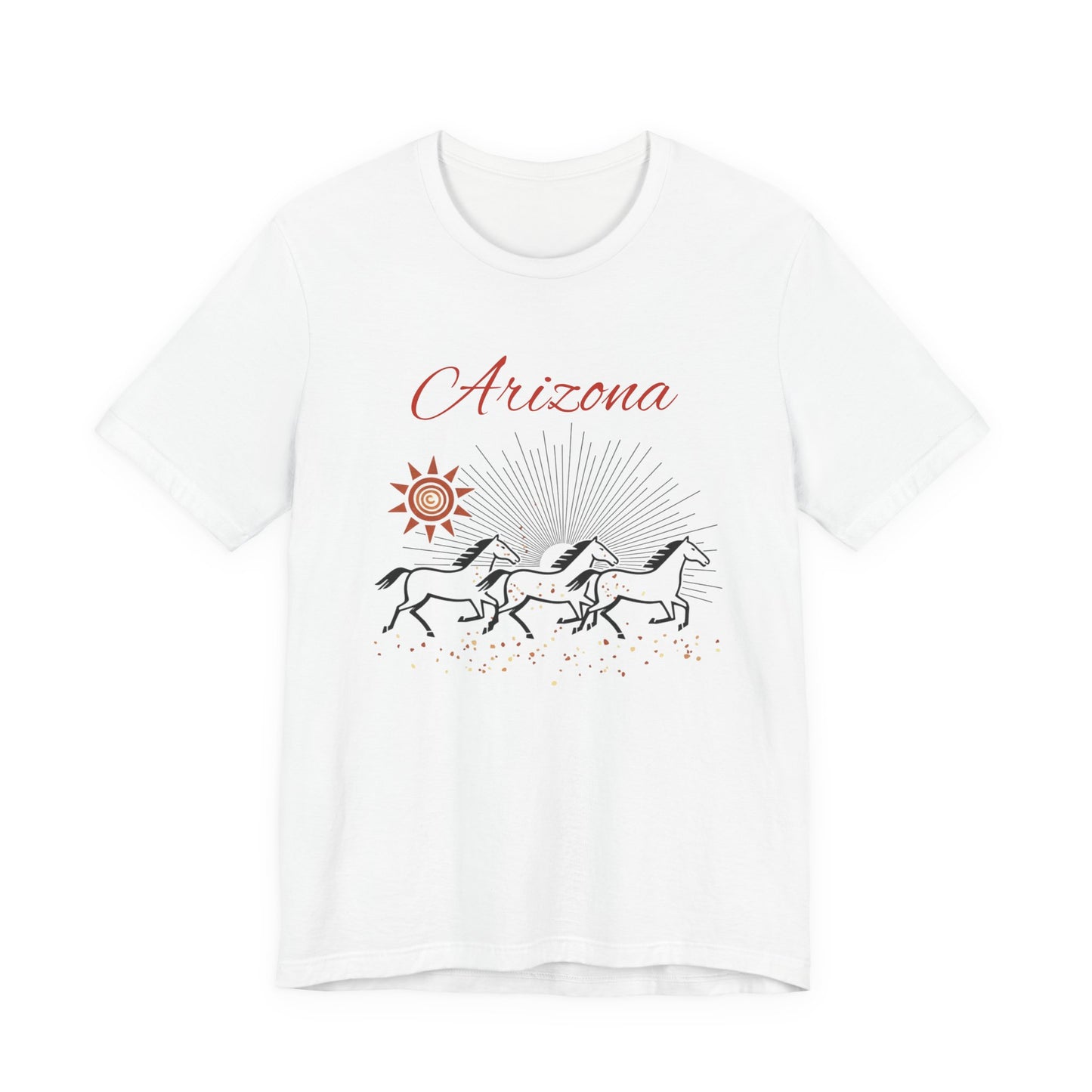 Arizona Wild Horses T‑Shirt — Desert Sun Graphic Tee