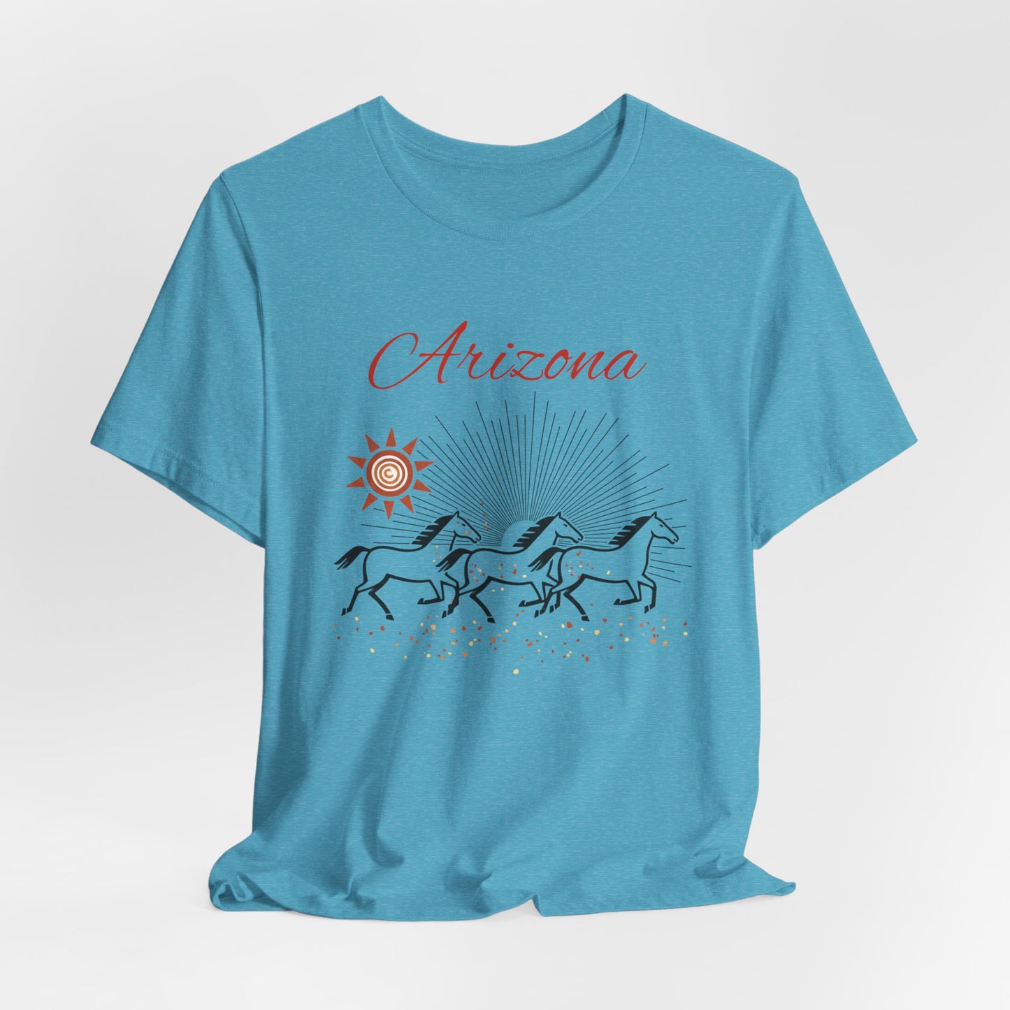 Arizona Wild Horses T‑Shirt — Desert Sun Graphic Tee