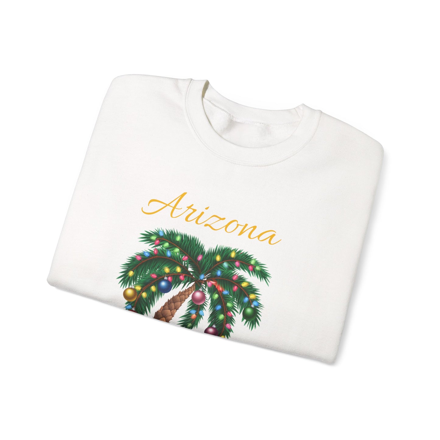 Arizona Christmas Palm Sweatshirt — "Tis the Season" with Presents