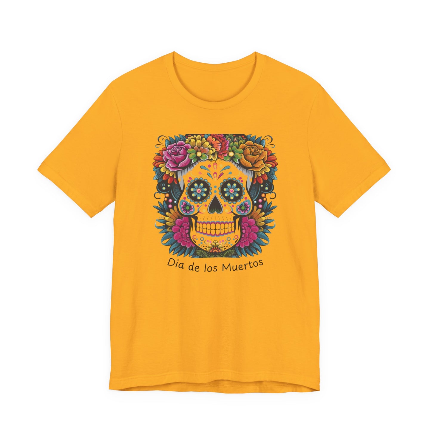 Dia de los Muertos Skull Tee - Unisex Jersey Short Sleeve Shirt, Day of the Dead Gift, Halloween Shirt, Festive Apparel, Colorful [...]