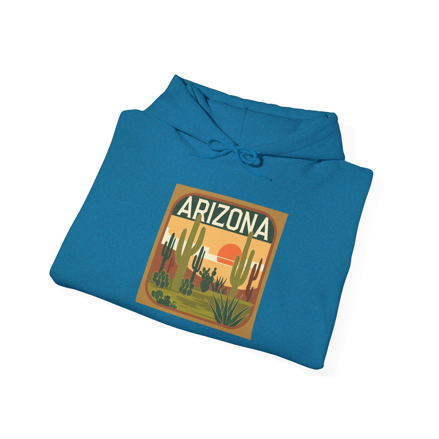 Desert Sunset Arizona Hoodie, Cozy Sweatshirt, Gift for Travelers, Unisex Hooded Pullover, Vintage Style Arizona Apparel, Nature Lover [...]