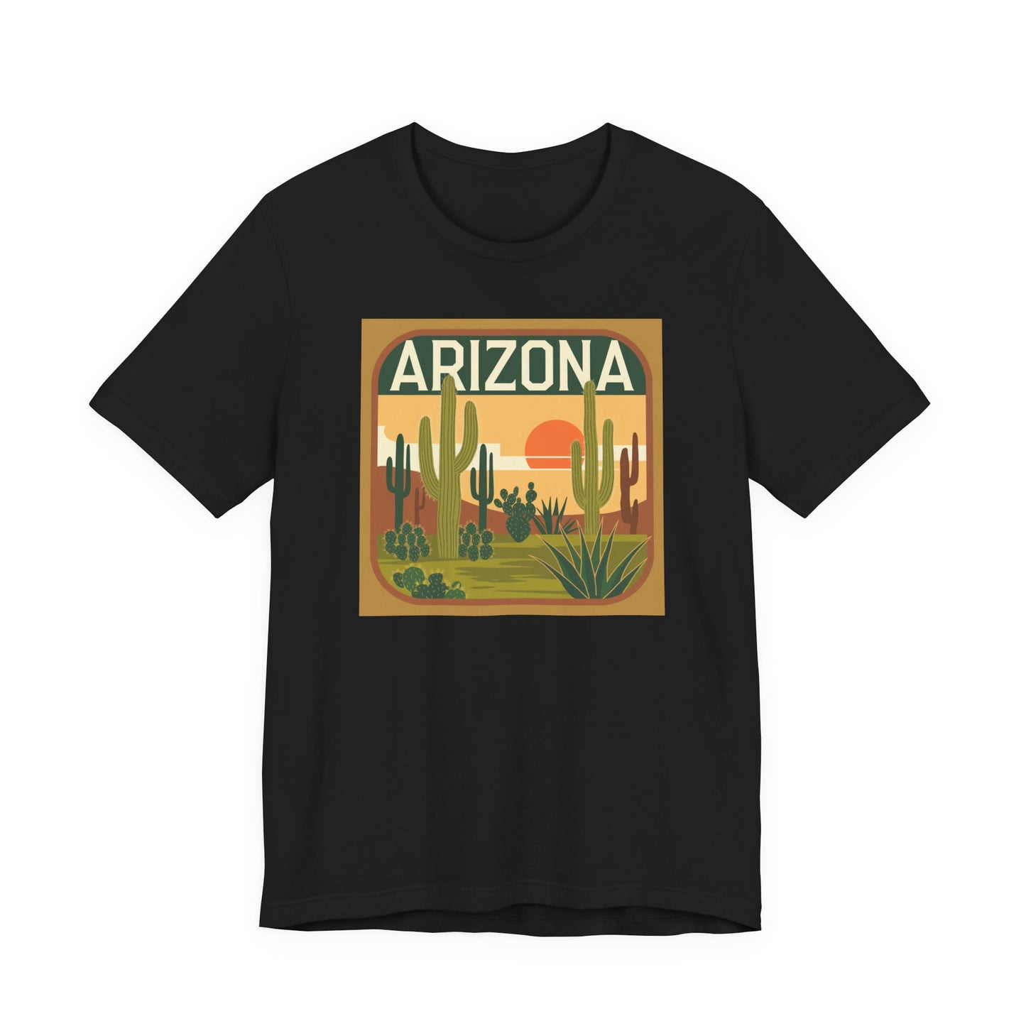 Arizona Sunset Graphic Tee | Casual Wear, Travel Souvenir, Vacation Shirt, Summer Apparel, Desert Nature Gift