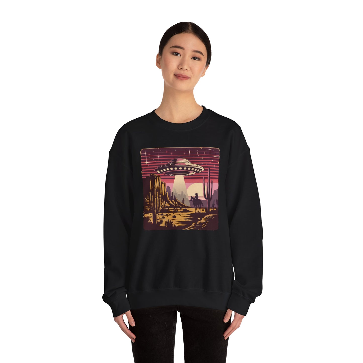 Cosmic Encounter in the Desert Sweatshirt - Unisex Heavy Blend™ Crewneck