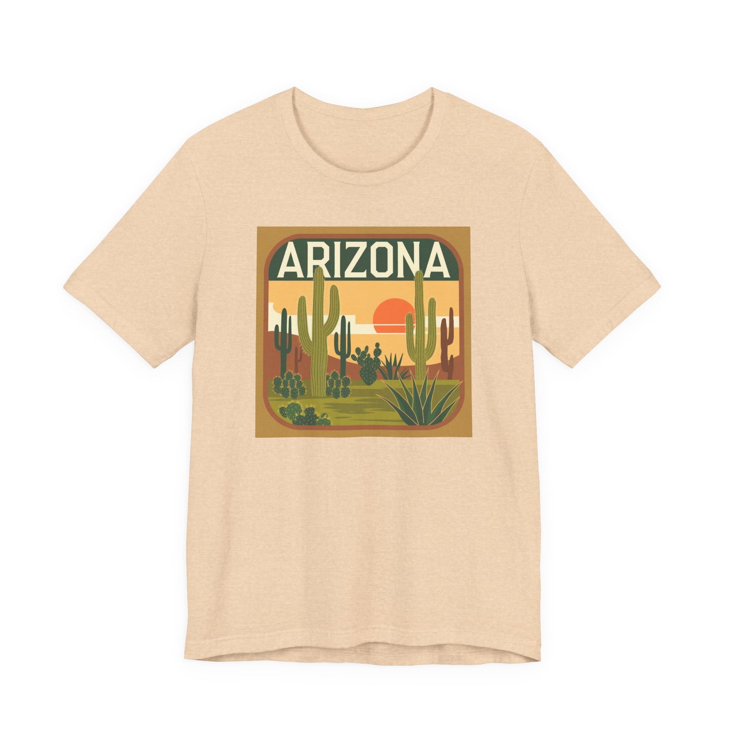 Arizona Sunset Graphic Tee | Casual Wear, Travel Souvenir, Vacation Shirt, Summer Apparel, Desert Nature Gift