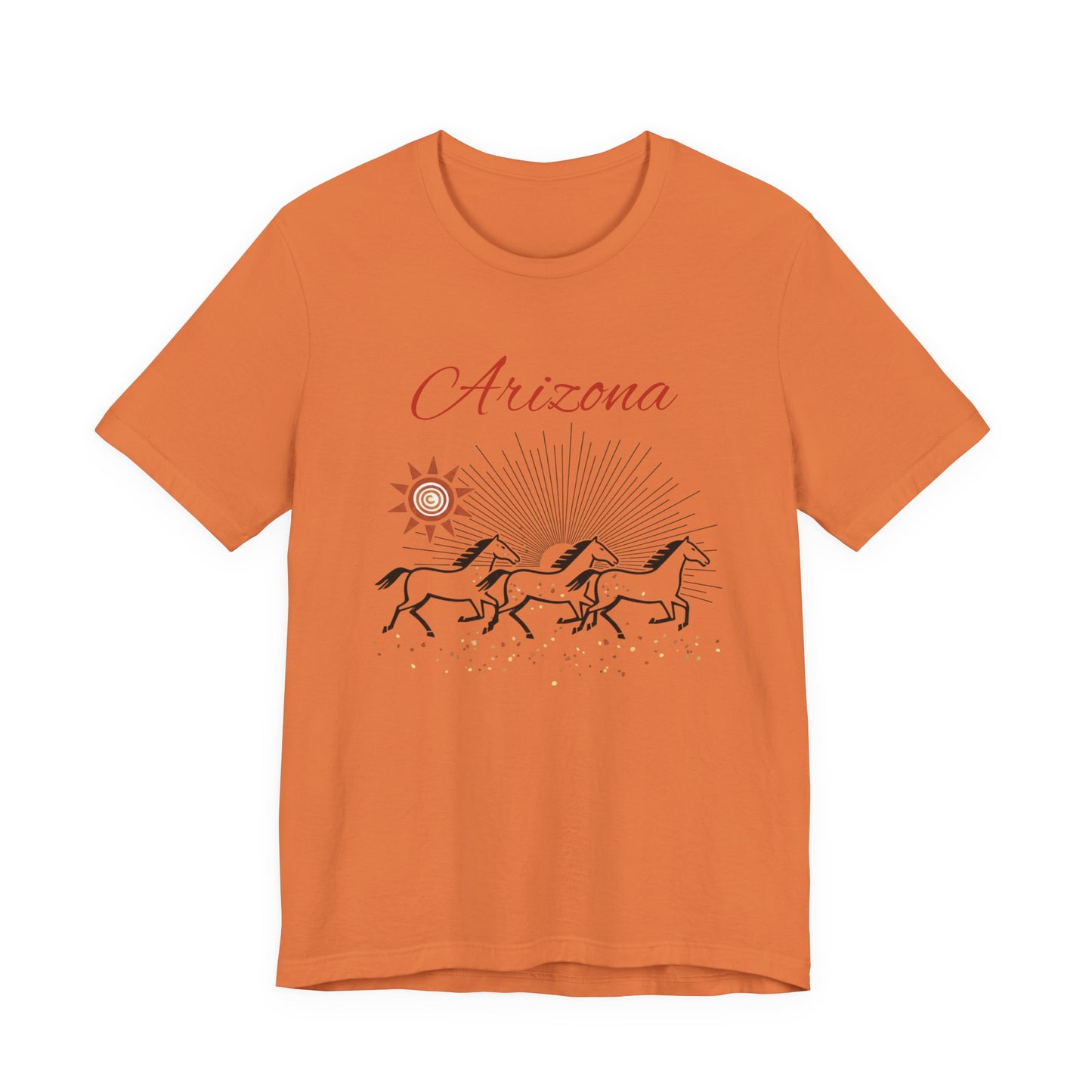 Arizona Wild Horses T‑Shirt — Desert Sun Graphic Tee