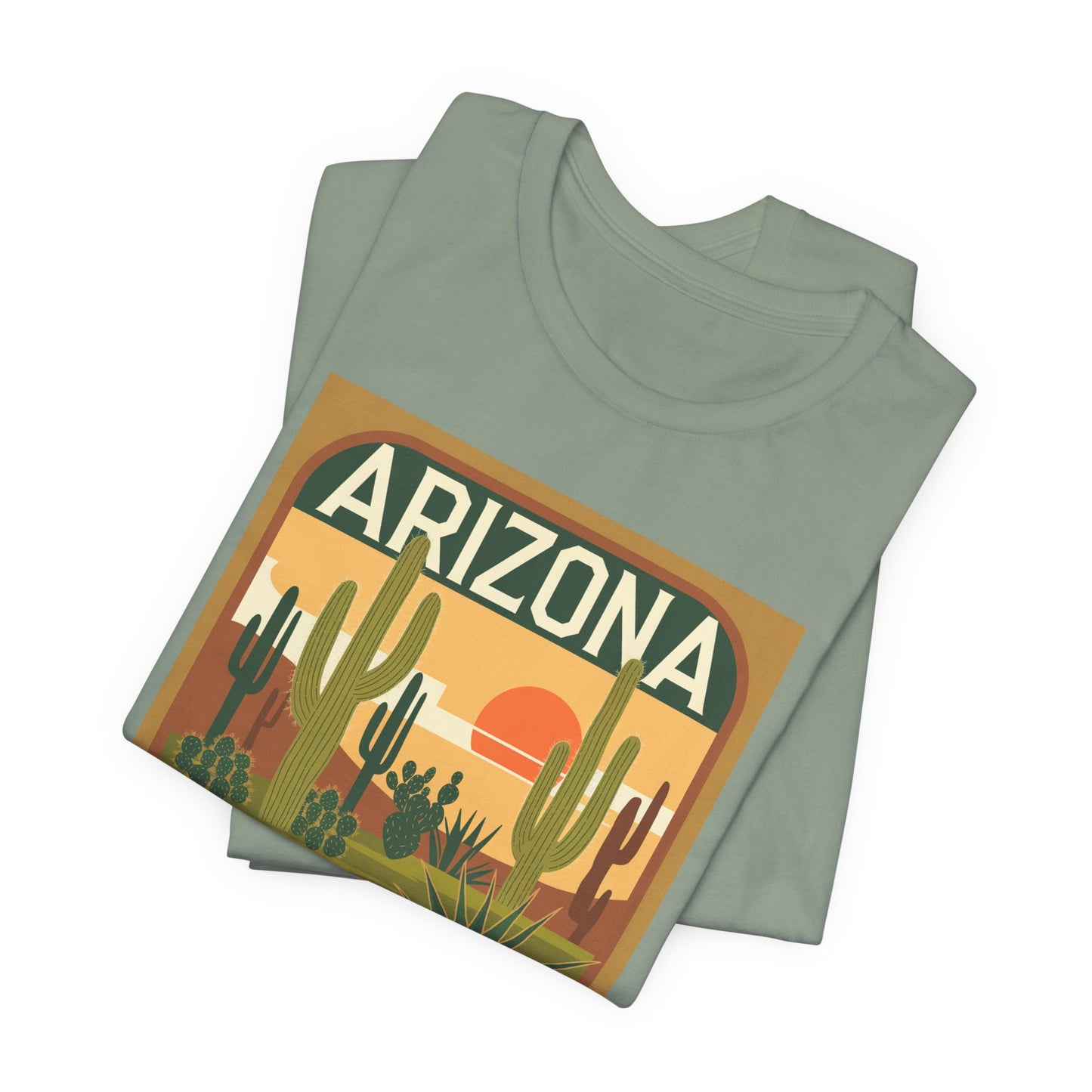 Arizona Sunset Graphic Tee | Casual Wear, Travel Souvenir, Vacation Shirt, Summer Apparel, Desert Nature Gift